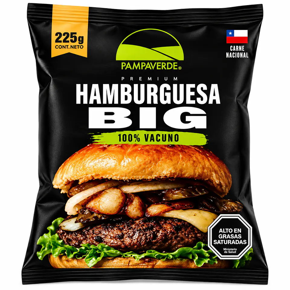 Hamburguesa de Vacuno 225g  - Pampaverde 1