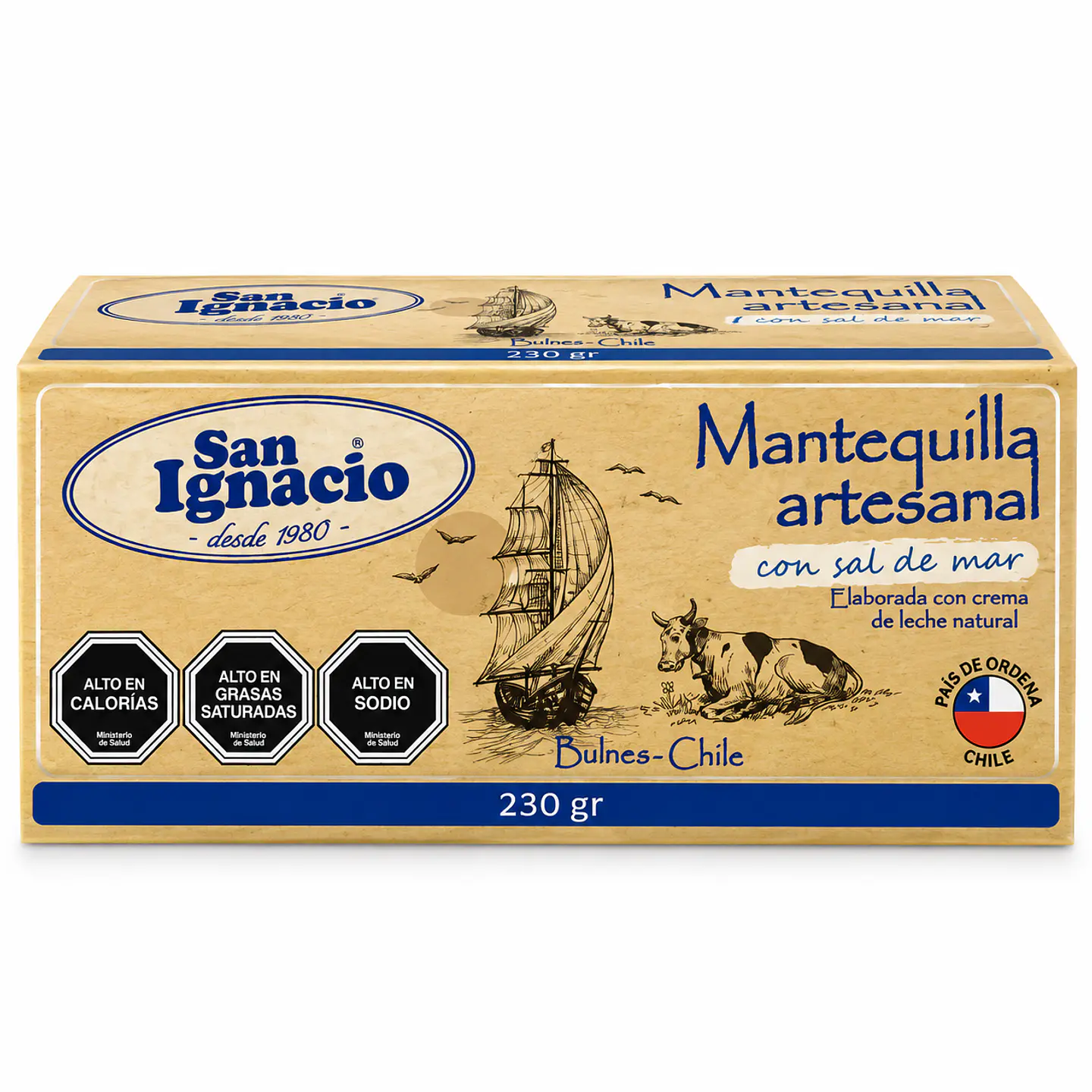 Mantequilla Artesanal con sal de mar 230g - San Ignacio  1