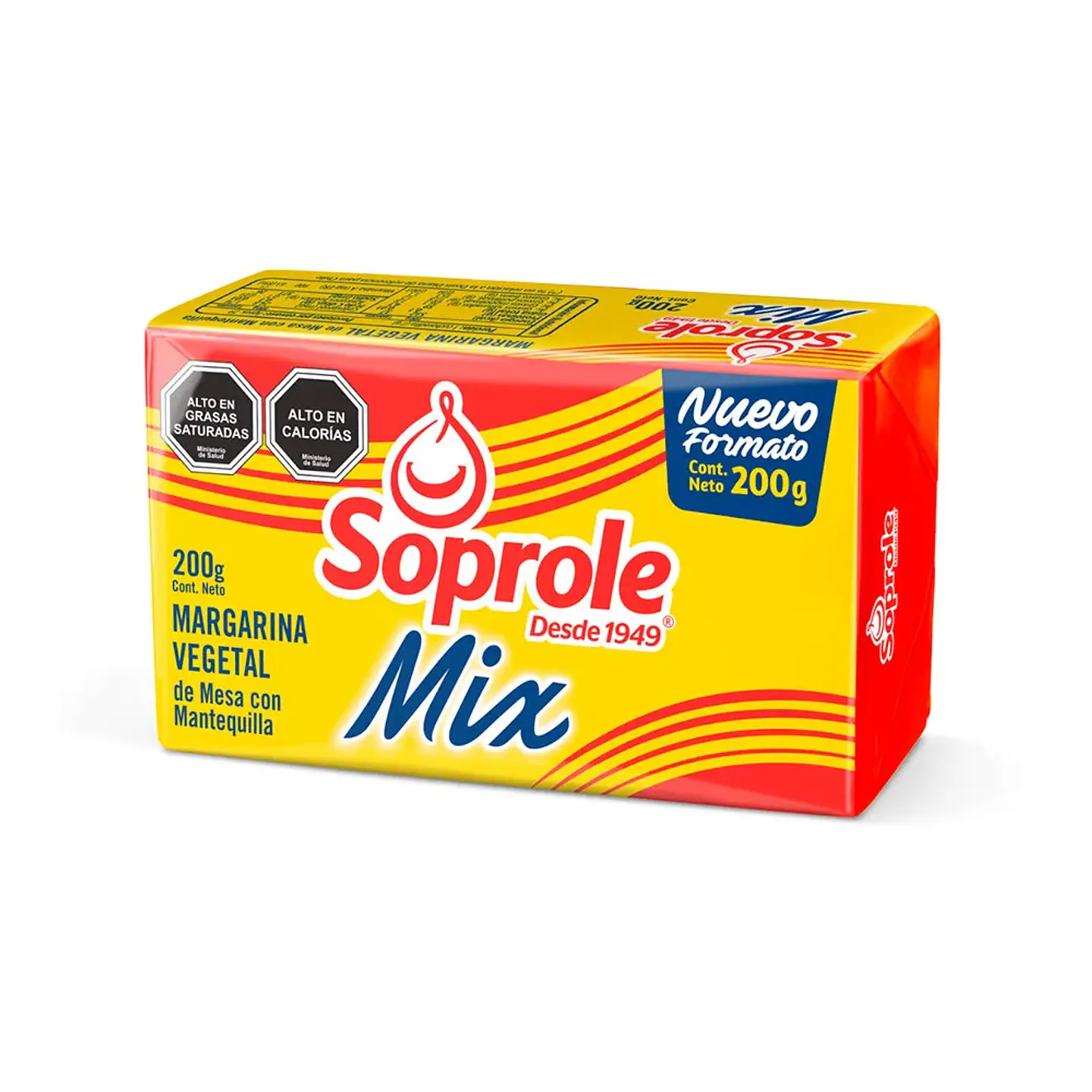 MIX MARGARINA VEGETAL de Mesa con Mantequilla  200g - Soprole 1