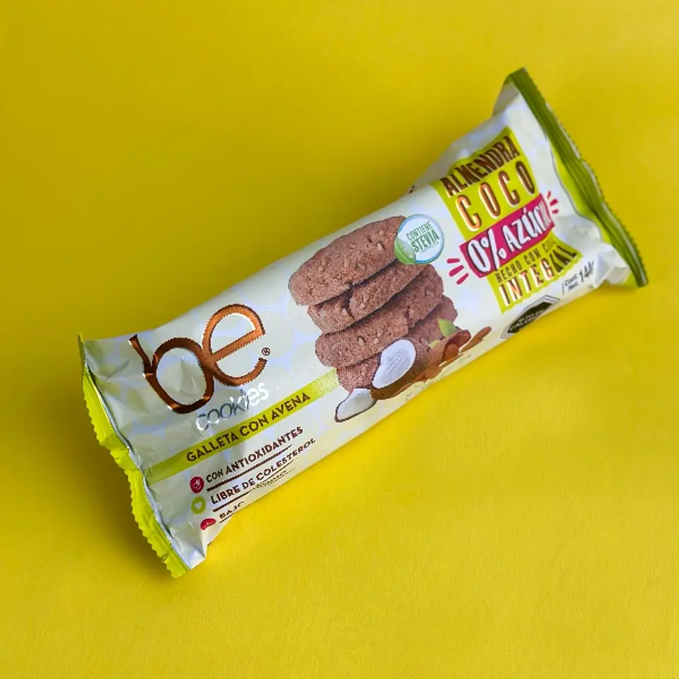 Galletas de avena sabor almendra coco integral 0% Azucar - Be Cookies 1