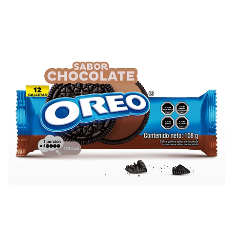 Galletas Oreo Chocolate 108g