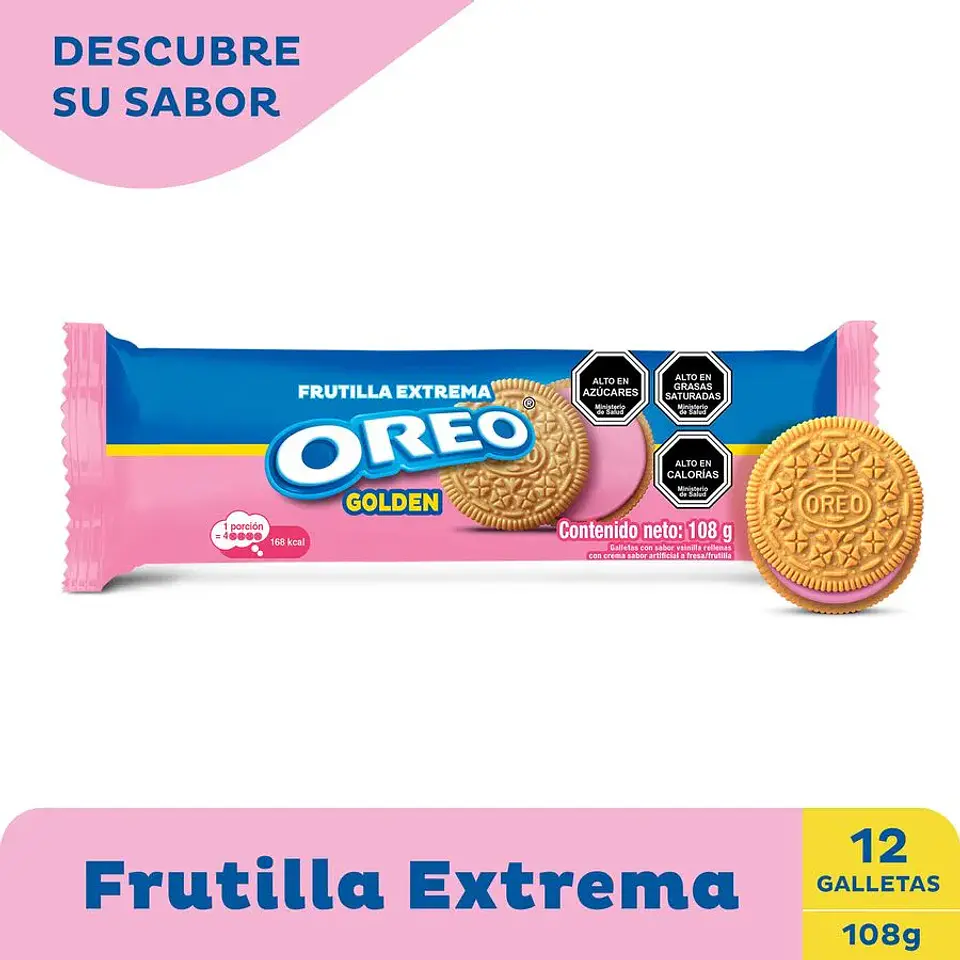 Galletas Oreo Golden Frutilla 108g  1