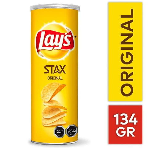PAPAS FRITAS LAYS STAX SABOR ORIGINAL 134G
