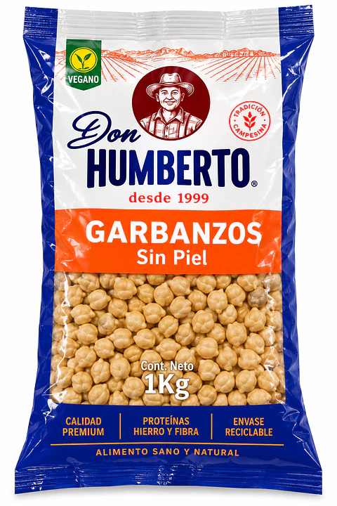 Garbanzos Sin Piel 1kg - Don Humberto 