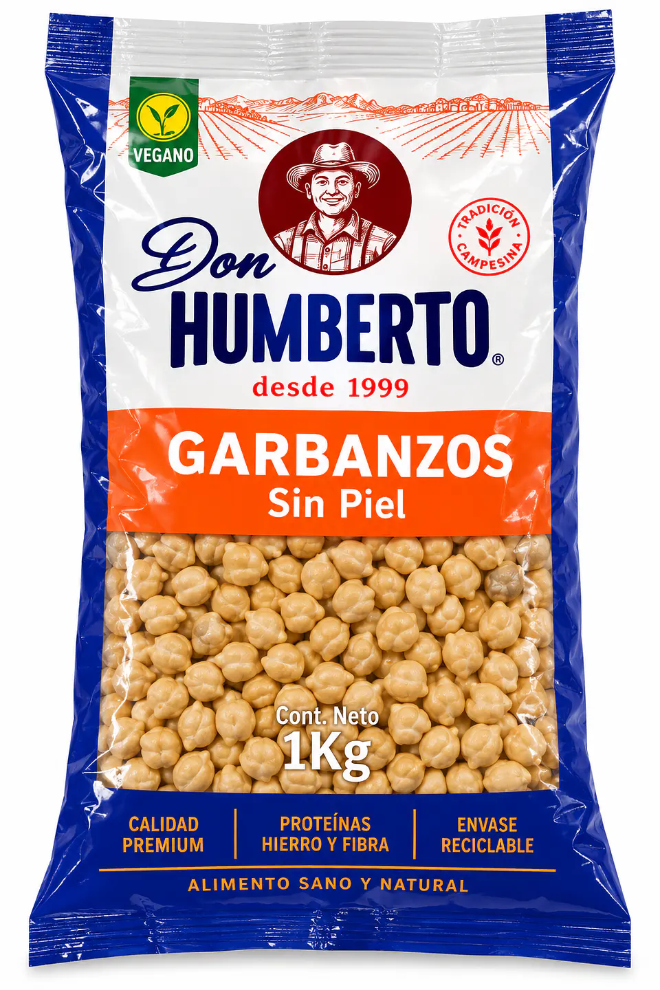 Garbanzos Sin Piel 1kg - Don Humberto  1