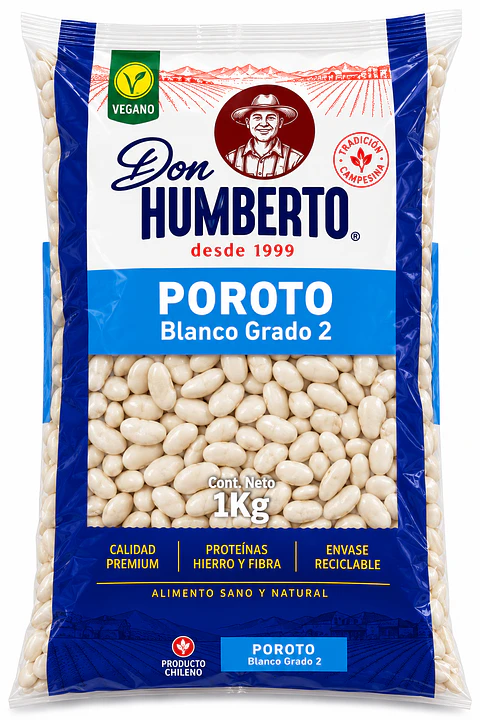 Porotos Blancos 1kg - Don Humberto 