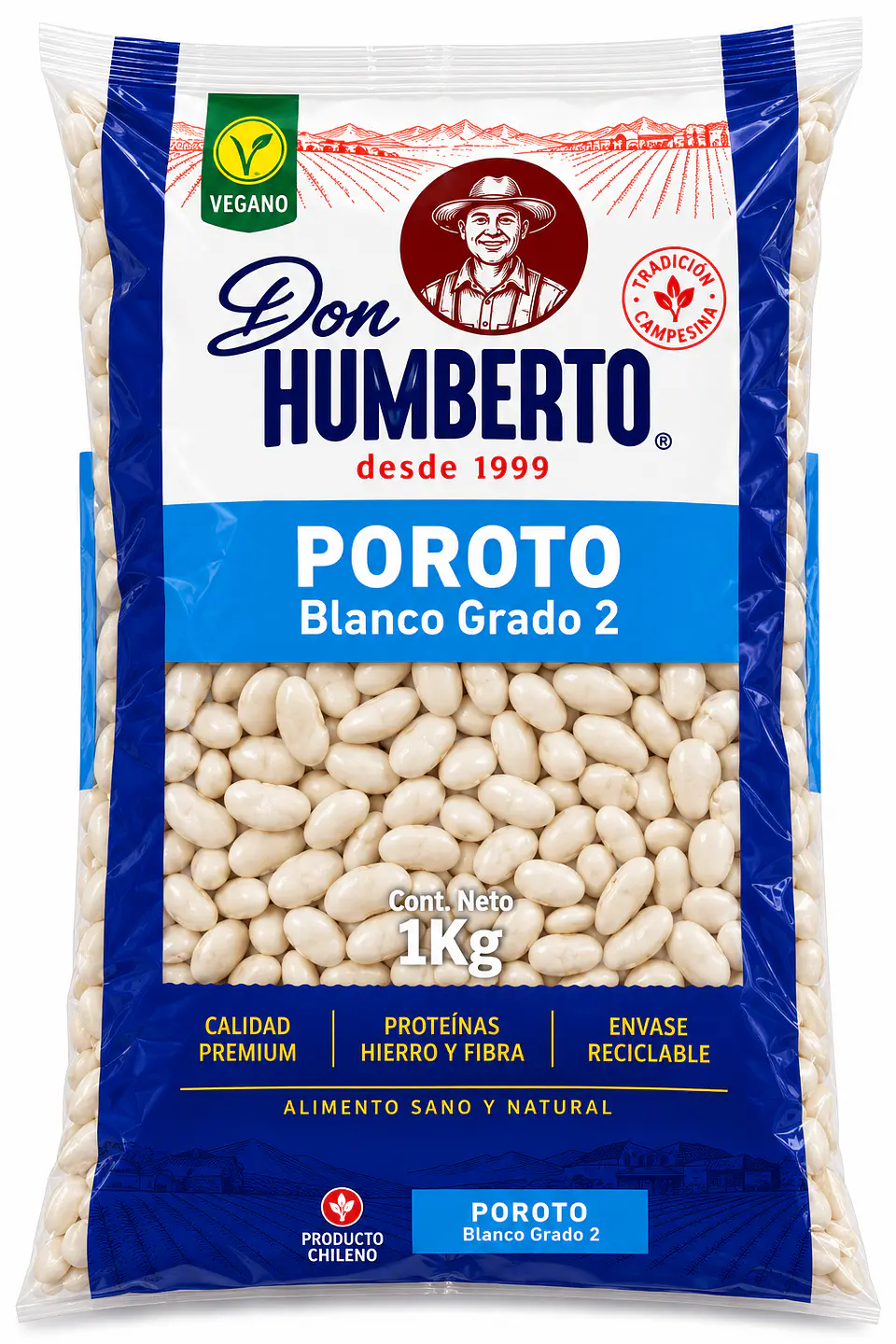 Porotos Blancos 1kg - Don Humberto  1