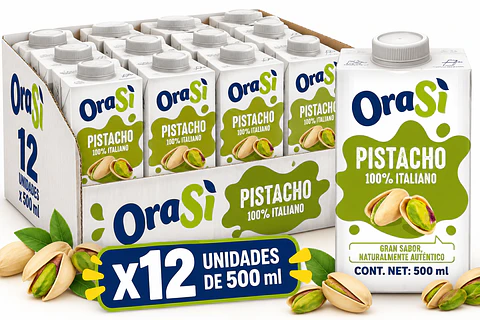 CAJA ORASI PISTACHO 500ML X 12 UNIDADES