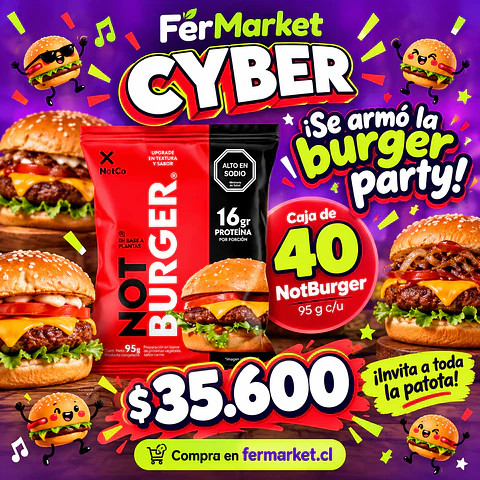 Caja Not Burger 95g V3.0 x40un