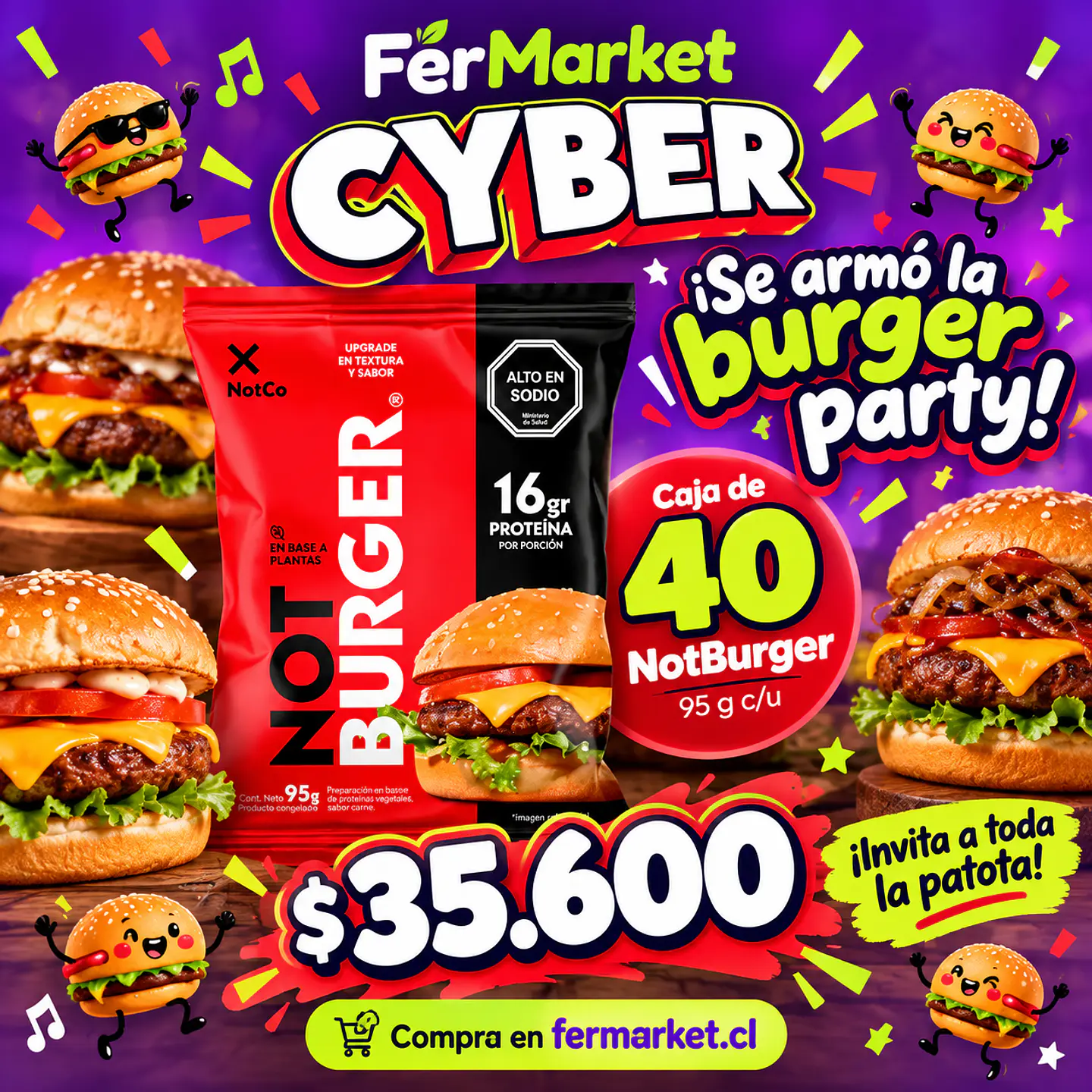 Caja Not Burger 95g V3.0 x40un 1