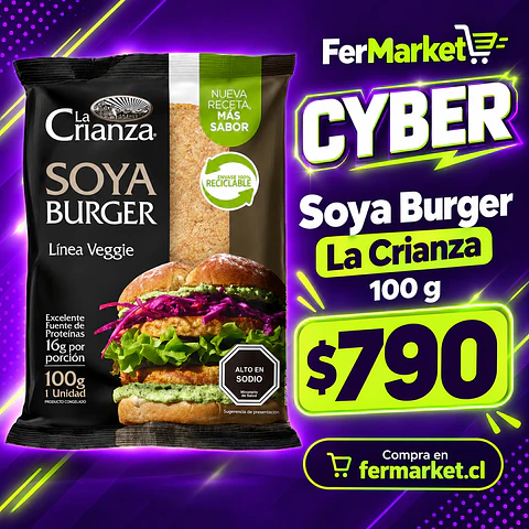 Hamburguesa de Soya - Soya Burger 100g - La Crianza