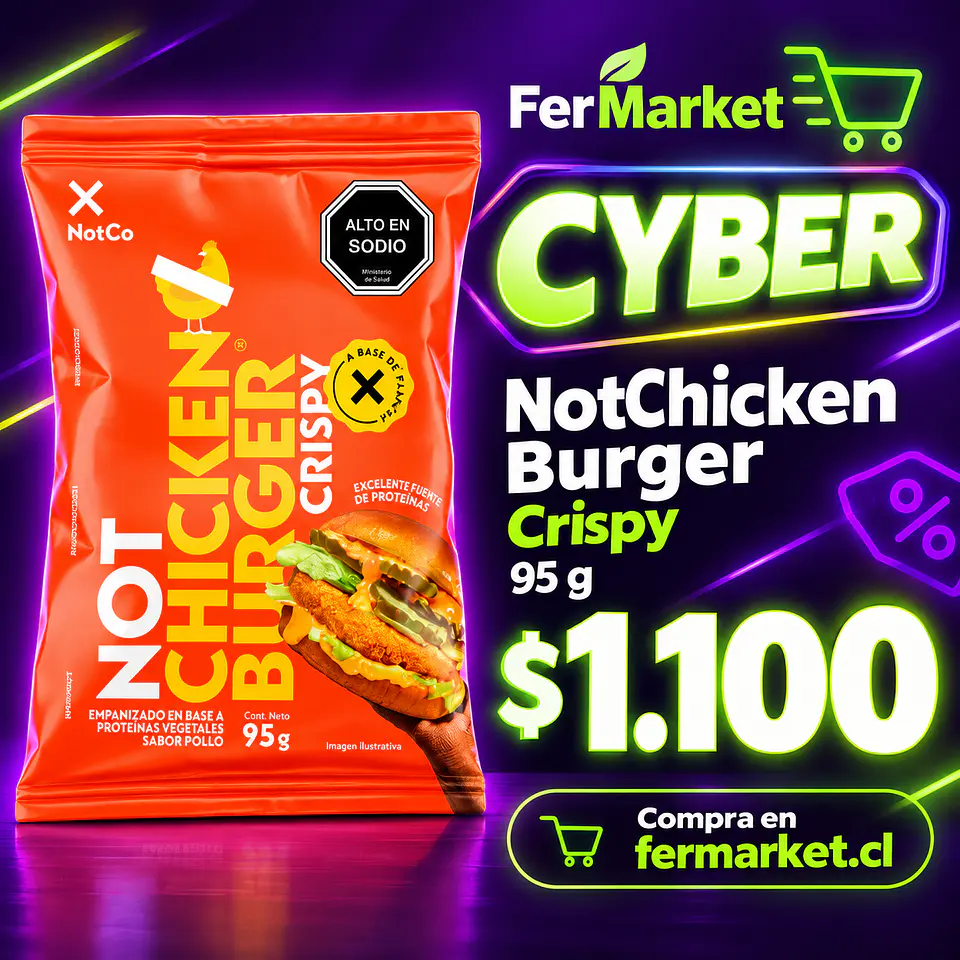 NOT CHICKEN BURGER CRISPY 95G  1