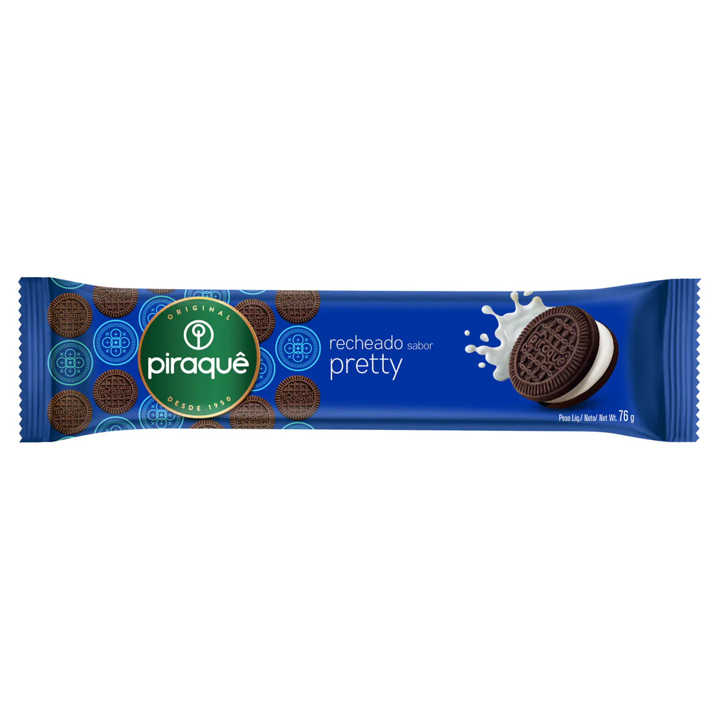 Galleta Chocolate Rellena de Vainilla 76g - Piraquê 1