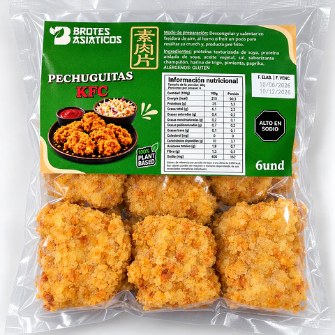 PECHIGUITAS TIPO KFC 6 unidades - Brotes Asiaticos