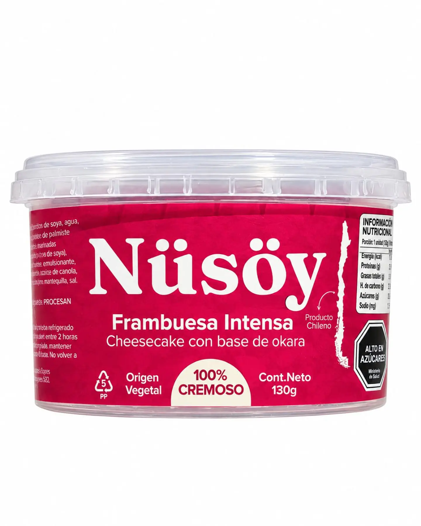 Cheesecake de Frambuesa 130g - Nüsöy 1