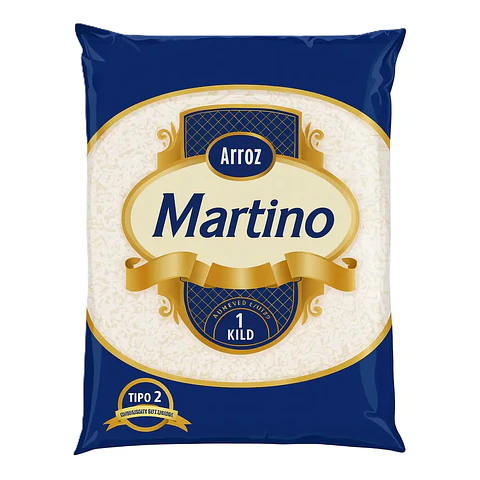 Manga Arroz Martino 1kg Tipo 2 - 10 unidades