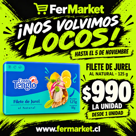 FILETE DE JUREL 125g NATURAL - COSTA TENGLO