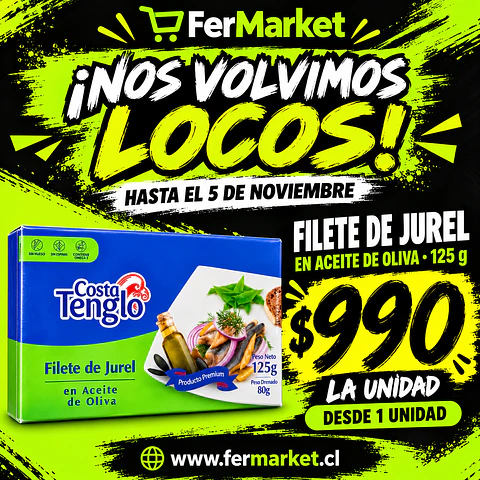 FILETE DE JUREL 125g ACEITE DE OLIVA