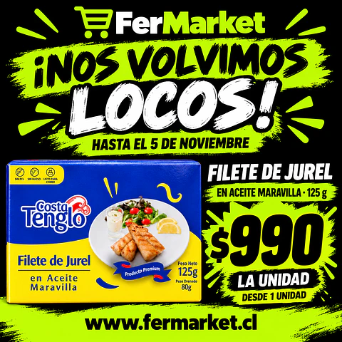 FILETE DE JUREL 125g ACEITE DE MARAVILLA