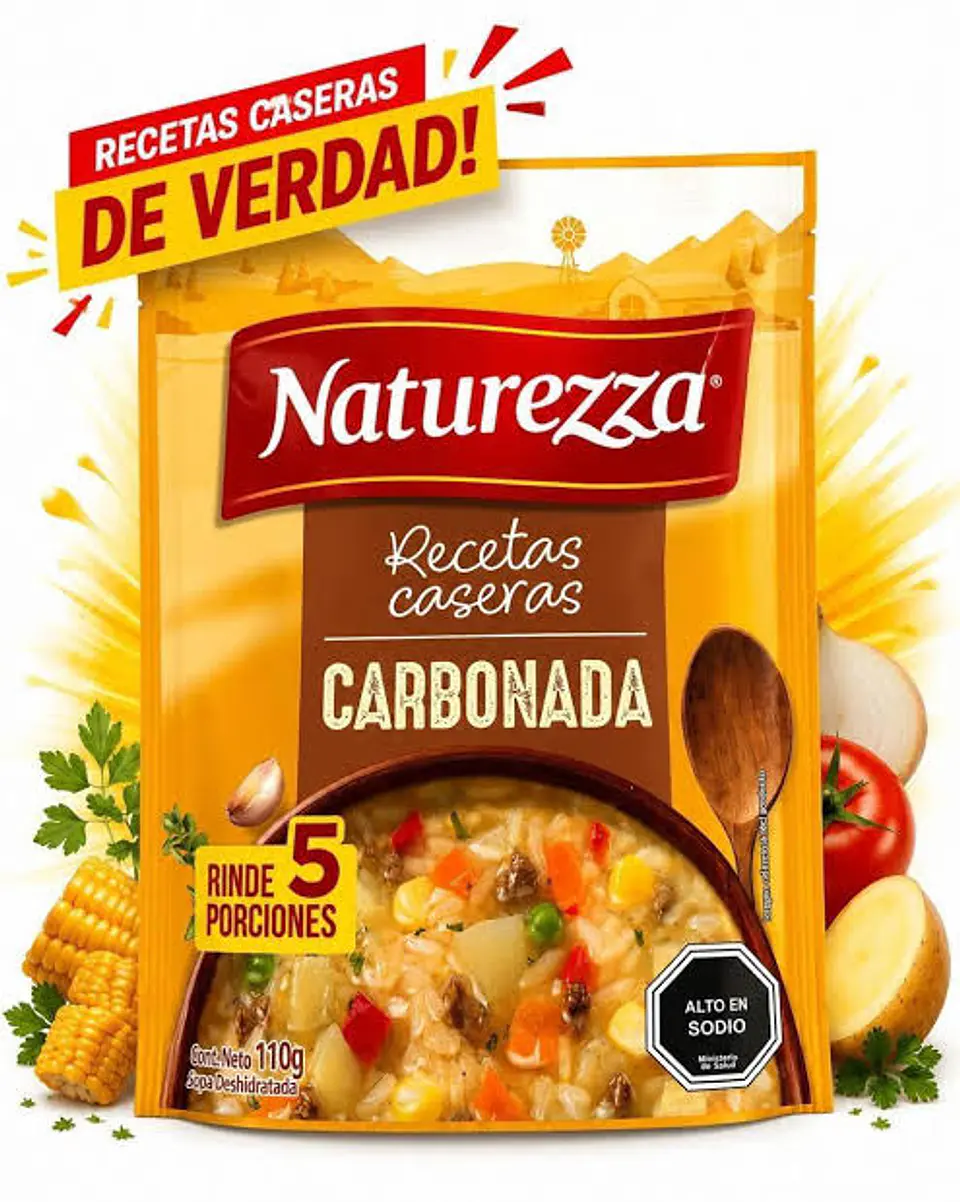 Sopa Carbonada Casera (5 Porciones) Sobre 110 g - Naturezza 2