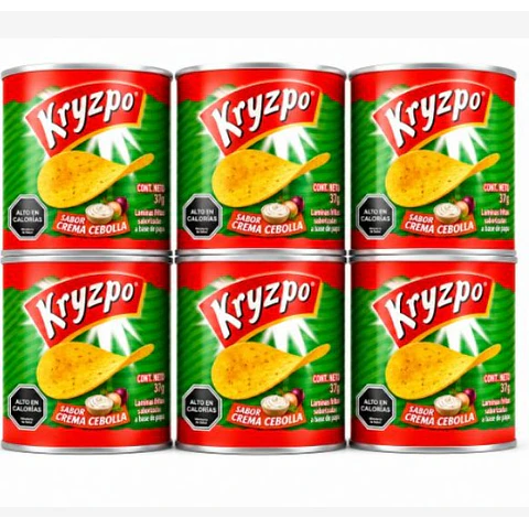 Pack Papas Fritas Sabor Crema Cebolla 6 un x 37g - Kryzpo