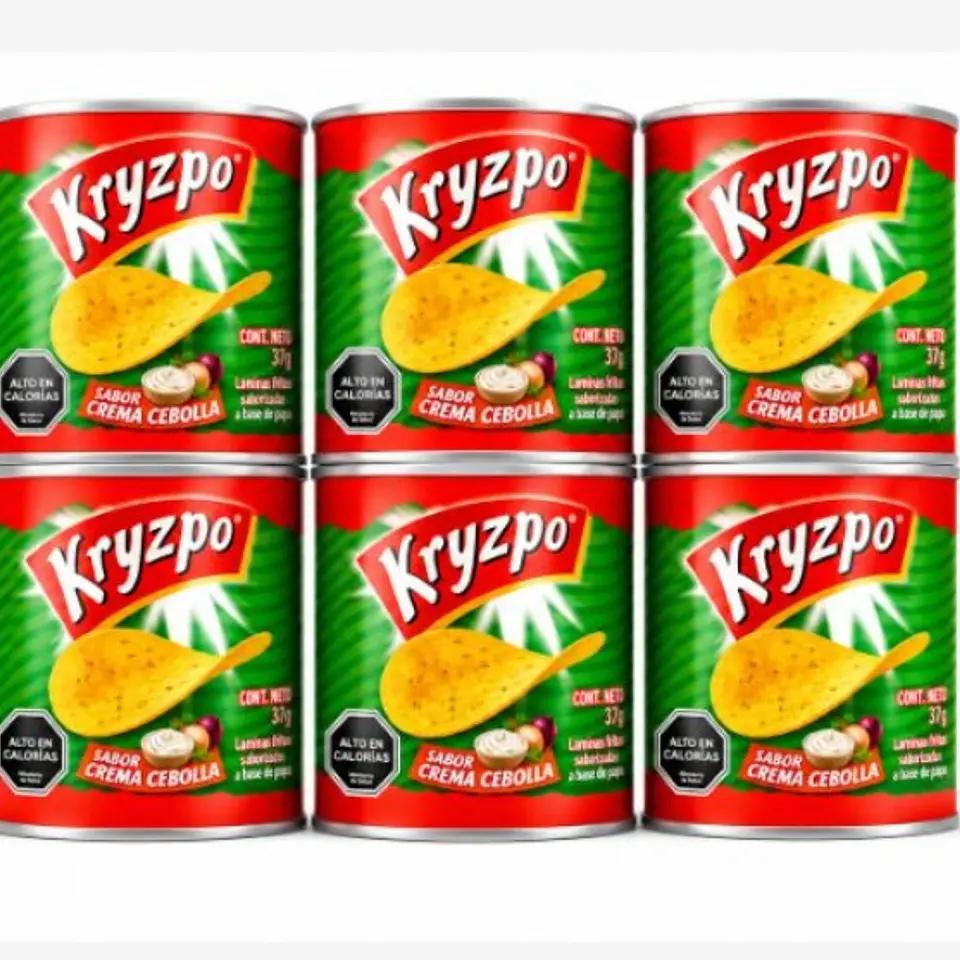 Pack Papas Fritas Sabor Crema Cebolla 6 un x 37g - Kryzpo 1