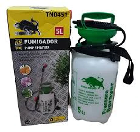 Pulverizador a Presión Manual Toro Negro de 5 Litros para Jardí