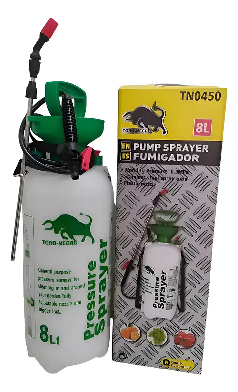 Fumigador Pulverizador Rociador 8 Litros Tn0450