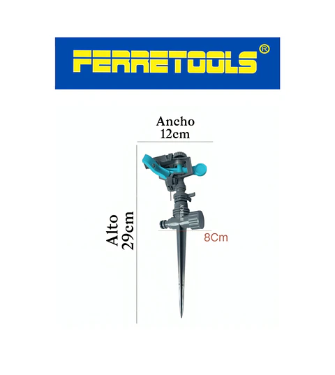 Regador aspersor plástico C / acoples  ferretools
