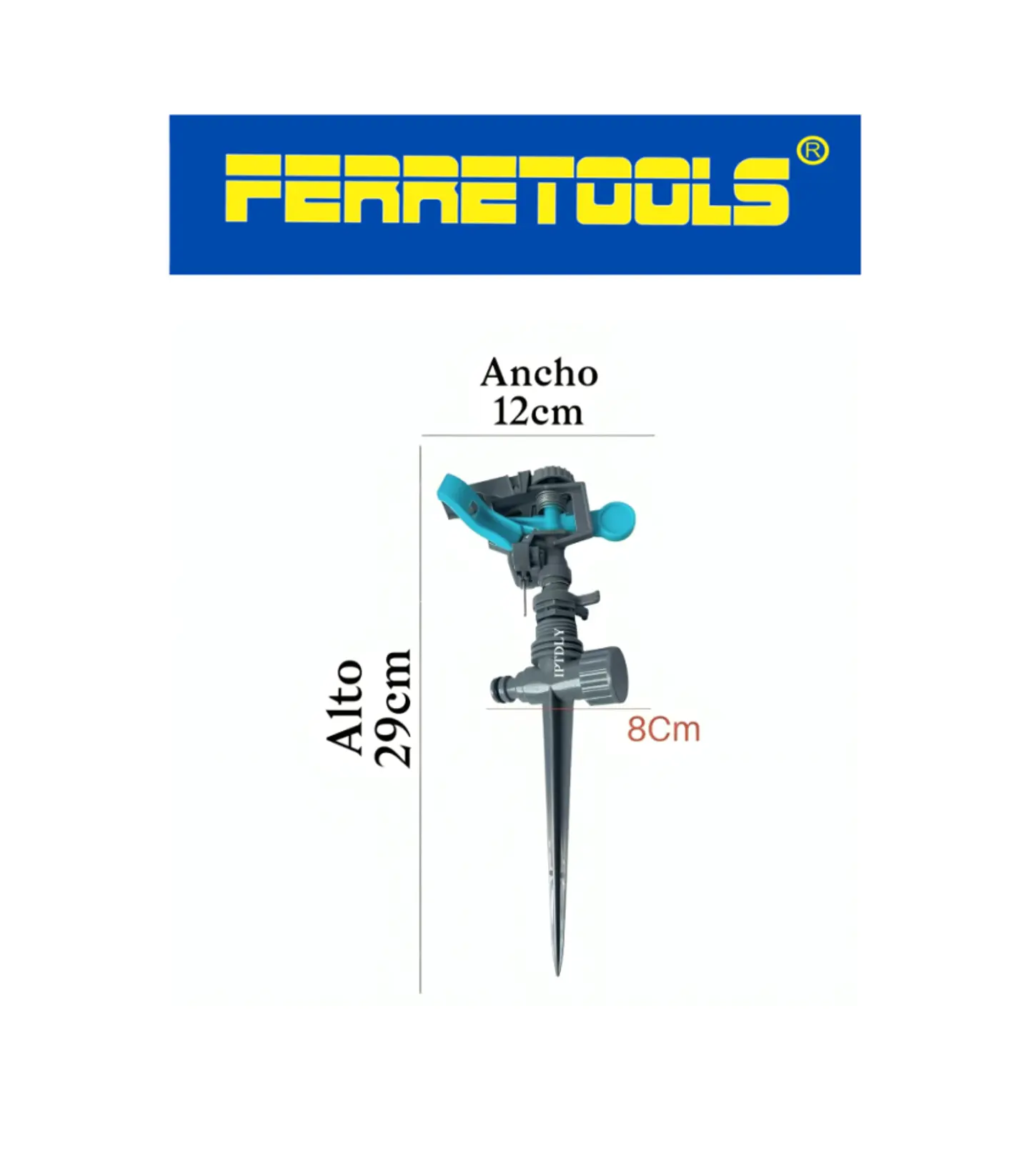 Regador aspersor plástico C / acoples  ferretools 1