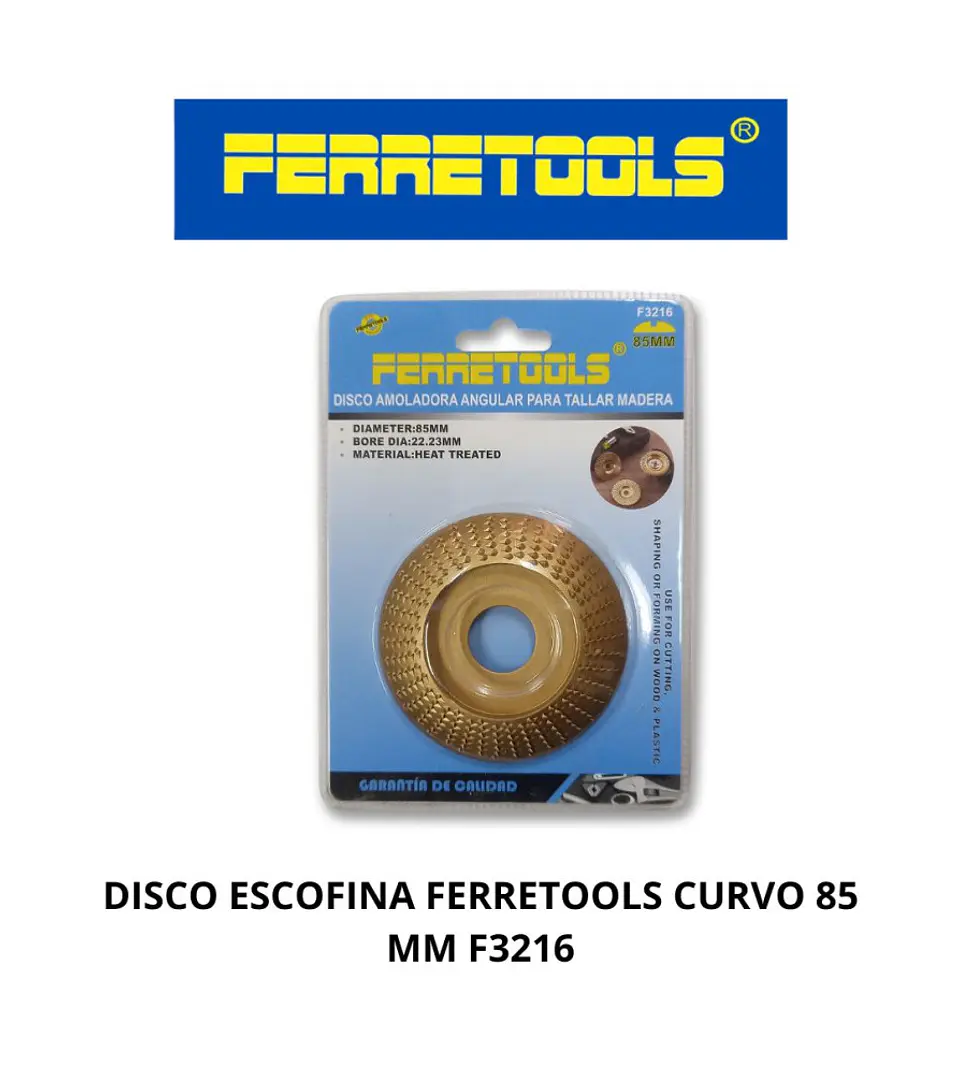 Disco escofina 100 mm trapecio F 3218 FERRETOOLS 1