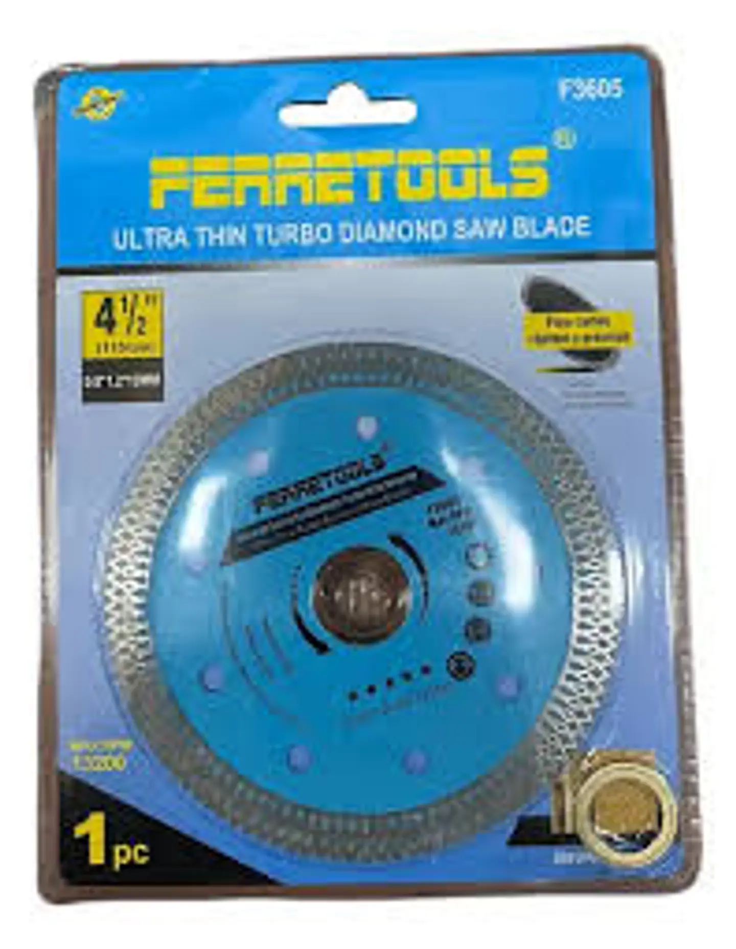 Disco diamantado ultra fino 115 mm P/porcelanato cerámico y piedra F3605 Ferretools  1