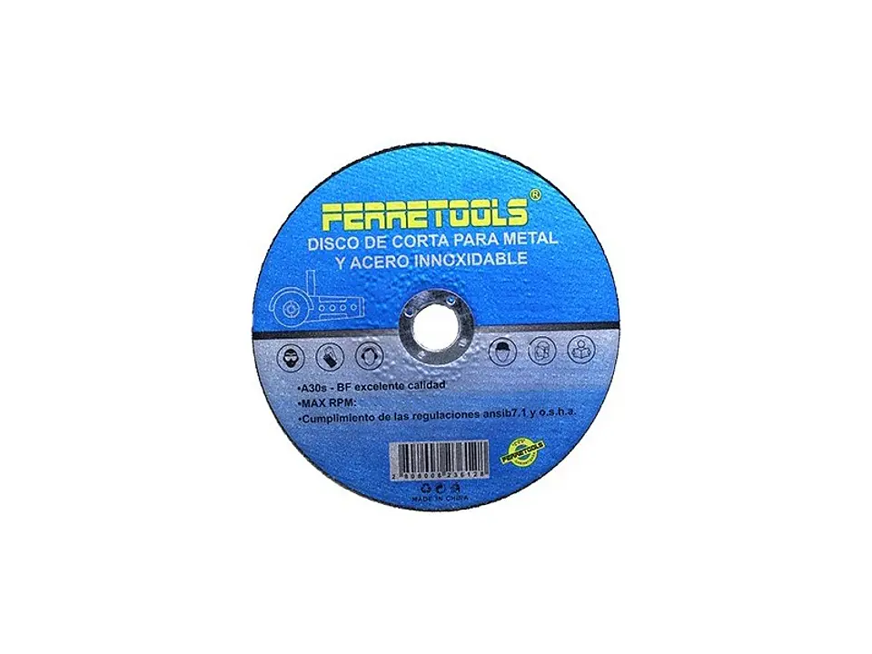 Disco corte metal 230 mm x1.6 (9) F3613 Ferretools  1