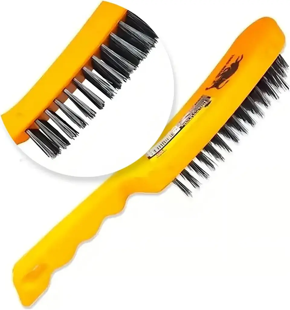 escobilla acero 6 filas x15 tn0456 M/ plast toro negro 1