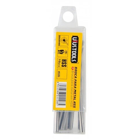 Broca acero uyu 4.5  mm set 10 unidades