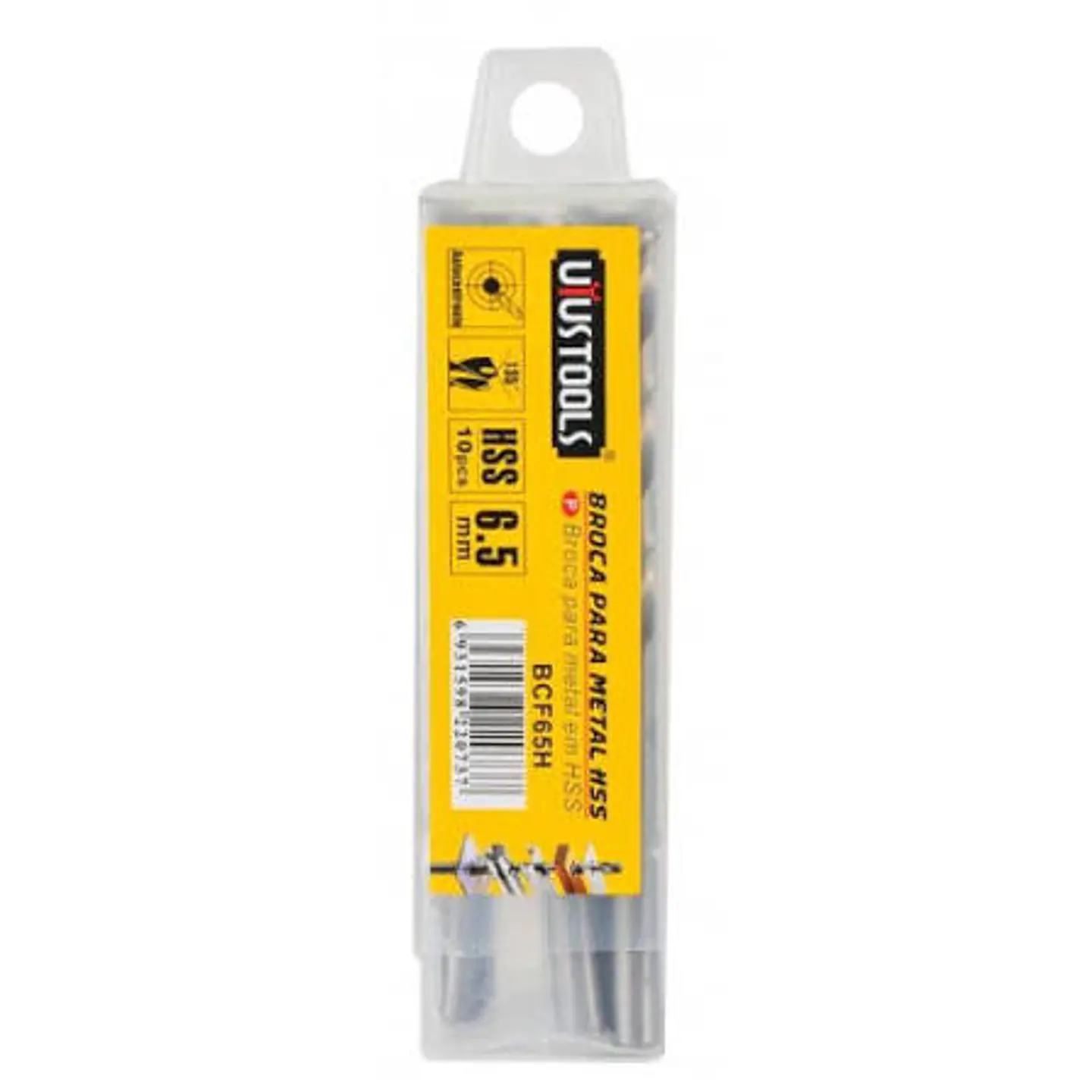 Broca acero uyu 6.5  mm set 10 unidades 1