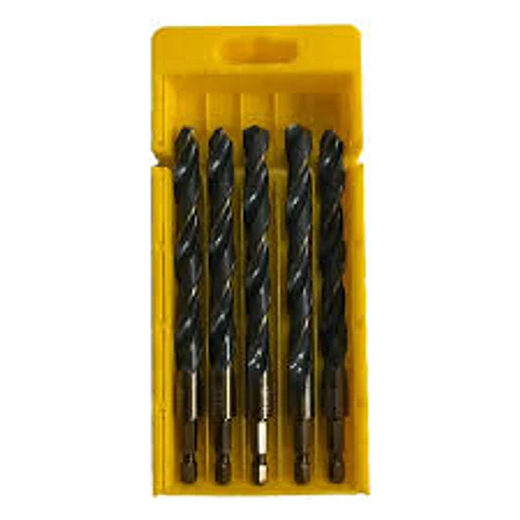 Broca acero uyu 10  mm set 5 unidades