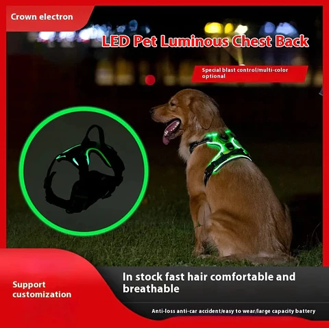 Arnés Táctico Luz Led Recargable Talla S