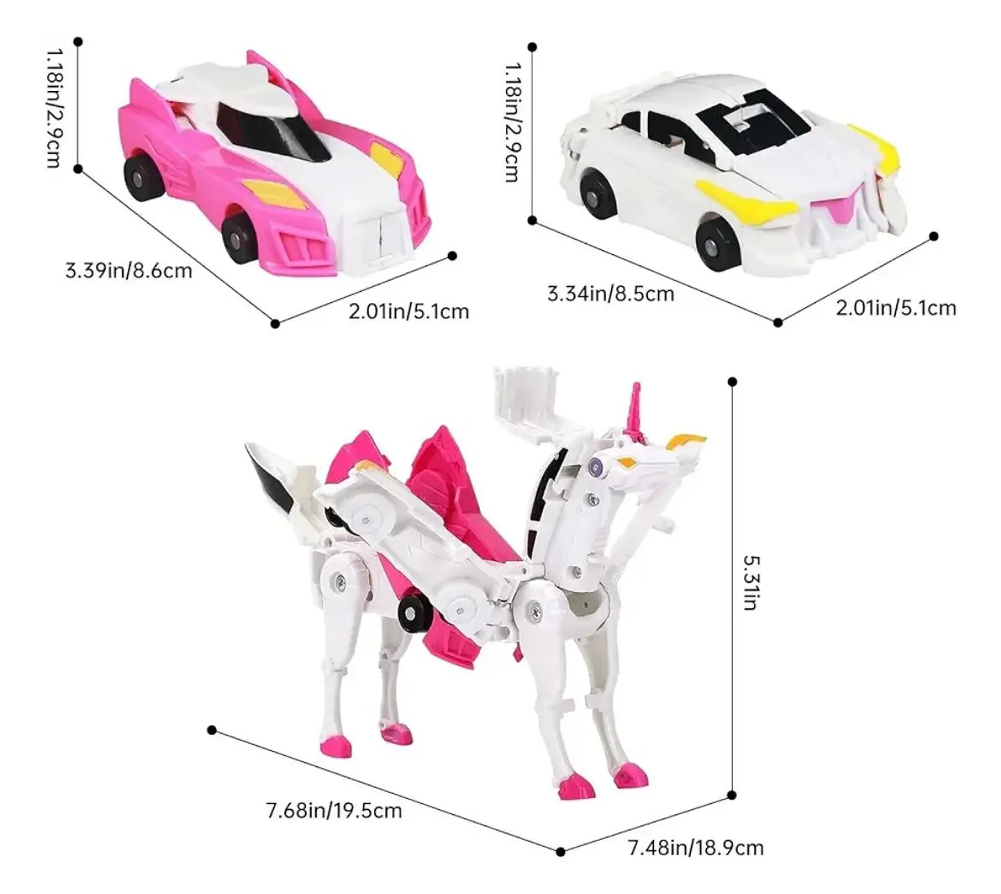 Auto Transformación Rosa 2 en 1 6