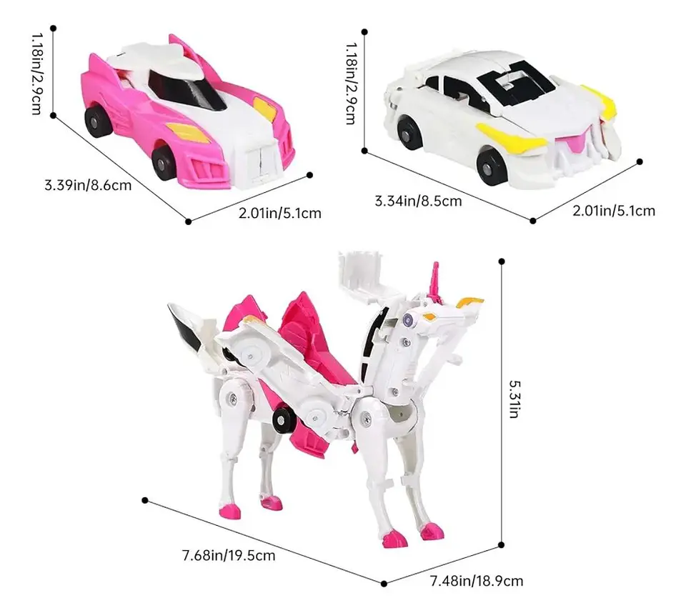 Auto Transformación Rosa 2 en 1 6
