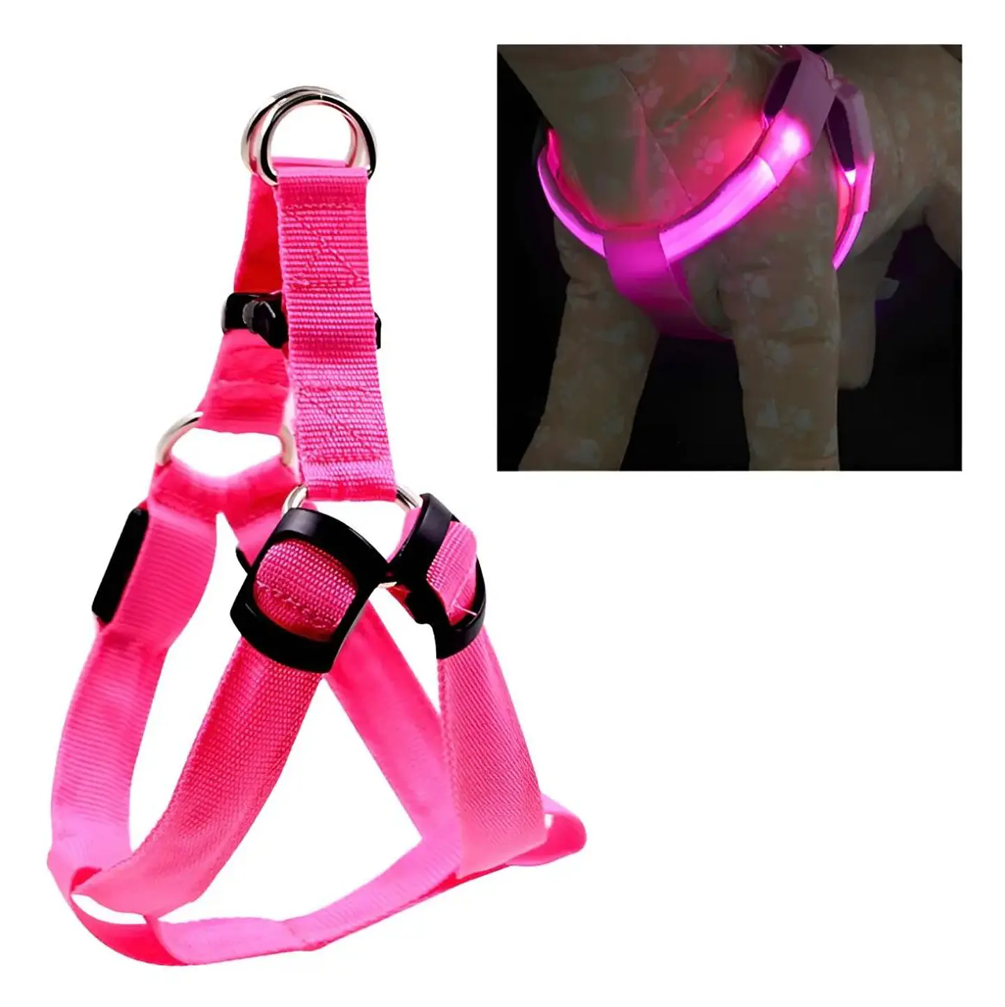 Arnés Luminoso Luz Led Carga USB Talla S 8