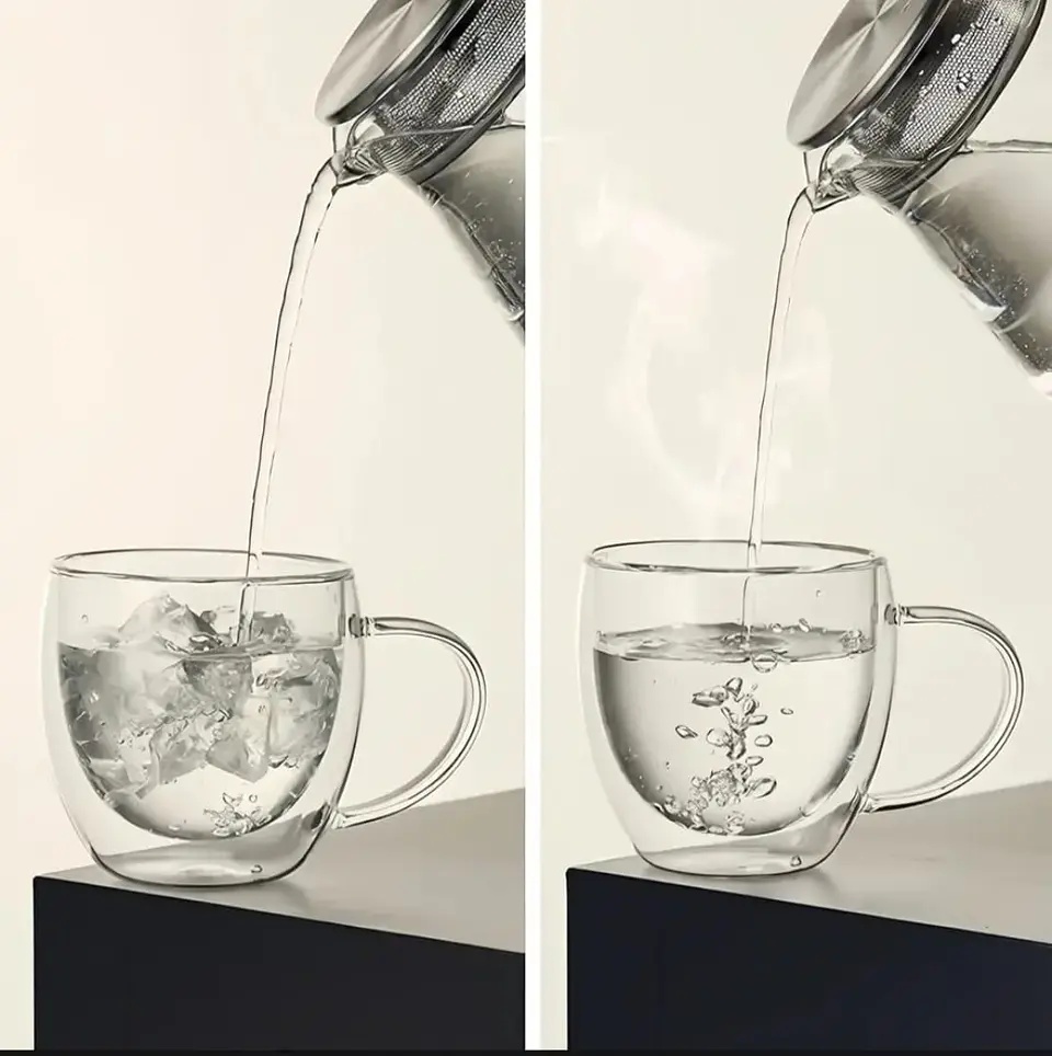 Tazas Doble Vidrio 250 ML 4