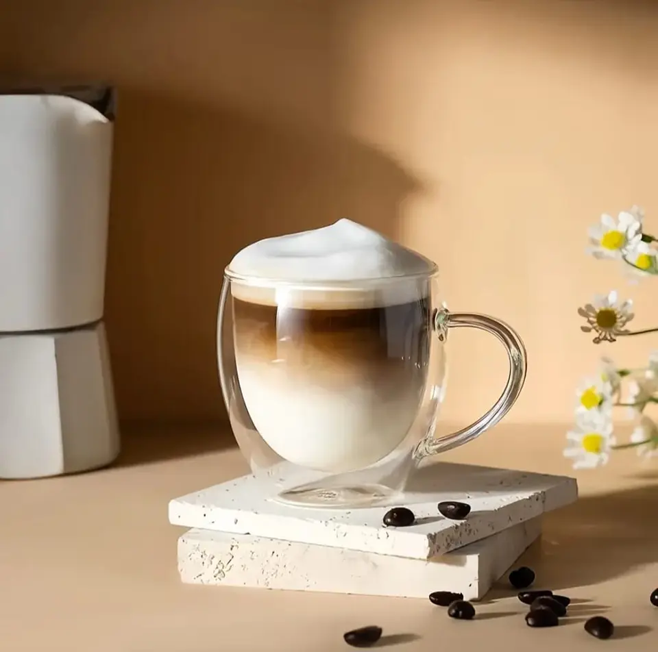 Tazas Doble Vidrio 250 ML 1