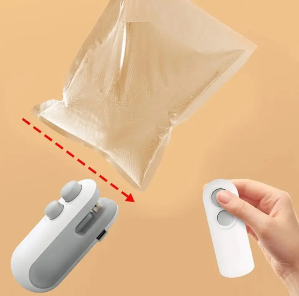 Mini Sellador de Bolsas 2 en 1 1