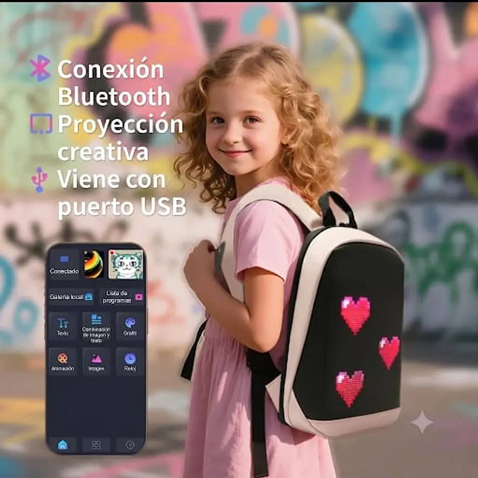 Mochila Pantalla Led Interactiva Para Niños 2