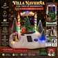 Villa Navideña Árbol y Tren en Movimiento - Miniatura 1