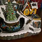 Villa Navideña Farol y Tren en Movimiento - Miniatura 3
