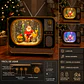 Decoración TV Navideña con Efecto Nieve, Música y Luces Led - Miniatura 1