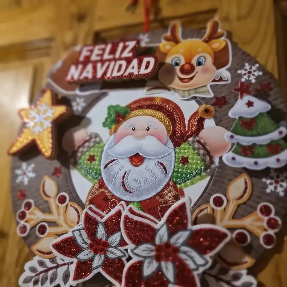 Corona Navideña Para Puerta 3