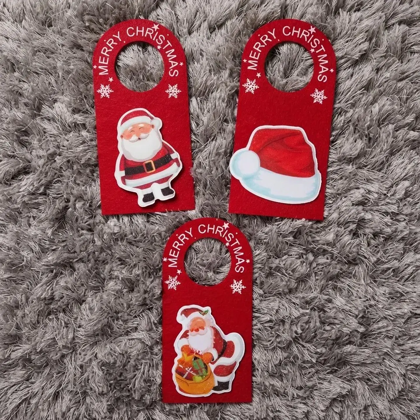 Set x12 Adorno Navideño Para Puertas Con Luz Led 1